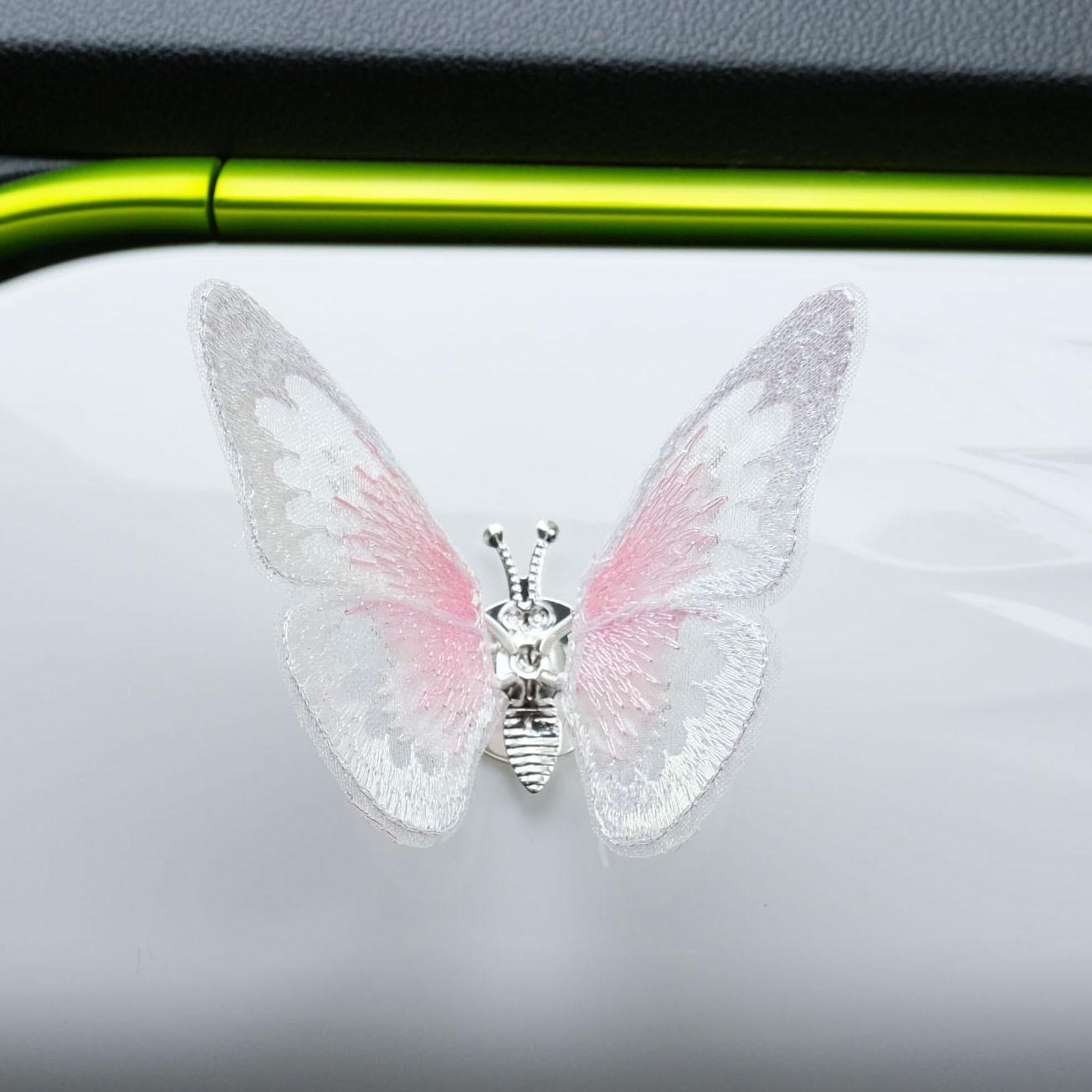 3D Metal Butterfly Car Decorations (Set of 6) | car Accessories for Interior Styling, Gift for friends, holiday decorations for bike – Universal Fit