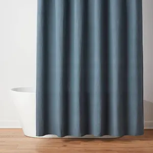 Oversized Relaxed Waffle Weave Shower Curtain