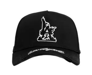 BIGG BOSS LOS ANGELES GOOSE BLACK SNAPBACK HAT BBLAFLAMES BKWHT