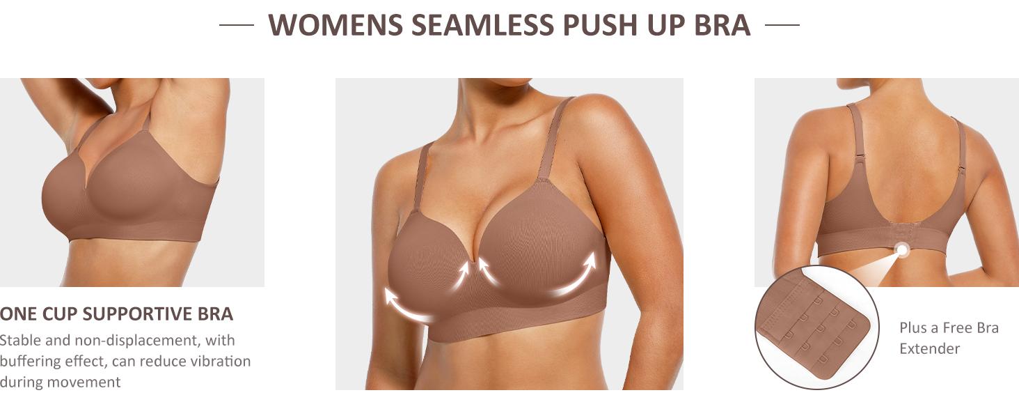 FeelinGirl #live Wireless Push Up Bra for Women, Seamless Comfort Bralettes No Underwire Supportive Full Coverage Everyday Bras #LIVESTREAM dealsforyoudays