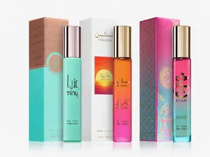 Paris Corner Top Products SET of Three 15ml Perfumes Khair Confection , Pistachio, Minya, December Vanilla, Taskeen