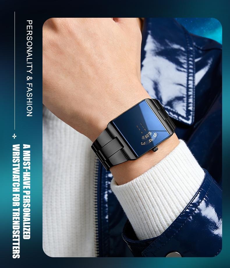 【TikTokShopStockUp】 Racing Sports Watch, Luxury Men's Racing Sports Watch, Iridescent Mirror Design, Stainless Steel Material, Casual & Business Style, Perfect Gift for Him, Fashionable Wristwatch with Time Display 【TikTokShopStockUp】 Racing Sports Watch, Luxury Men's Racing Sports Watch, Iridescent Mirror Design, Stainless Steel Material, Casual & Business Style, Perfect Gift for Him, Fashionable Wristwatch with Time Display