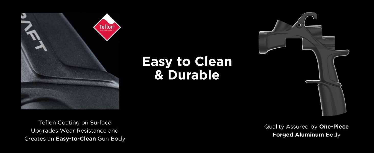 InoKraft DRZZLE D1-LVLP Spray Gun Premium & Basic Kit for Cars & House DIY Painting Superior Quality Atomization Efficient Transfer Easy Operation One-Piece Forged Aluminum Body Teflon Coating