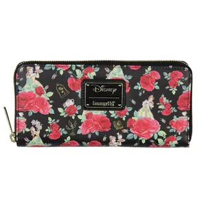 Loungefly Disney Beauty And The Beast Flowers And Friends Zip Around Wallet