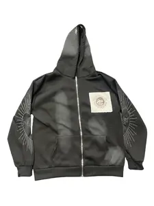 Trendy European and American style printed hoodies and sweatshirts, new autumn/winter collection, versatile zip-up cardigans and jackets, unisex design, women's sports tops, zip-up hooded sweatshirts.