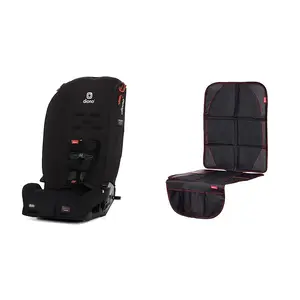 Diono Radian 3R 3-in-1 Convertible Car Seat + Ultra Mat Seat Protector – Rear & Forward Facing, 5-120 lb, 10 Years 1 Car Seat