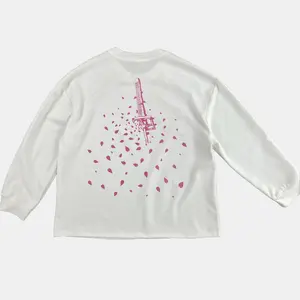 Byakuya Thermal Sweatshirts Bleach Inspired Anime Long-sleeved Winter Medium Length Long Sleeve Crew Neck Casual Menswear Sweatshirts Tops