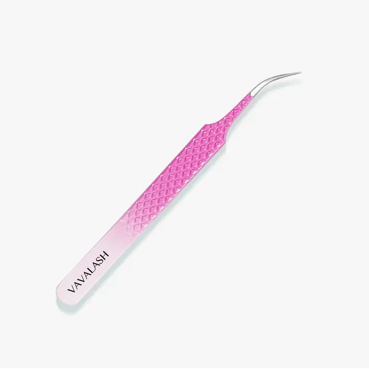VJ-02 Ombre Pink-White Professional Eyelash Extensions Tweezer SC