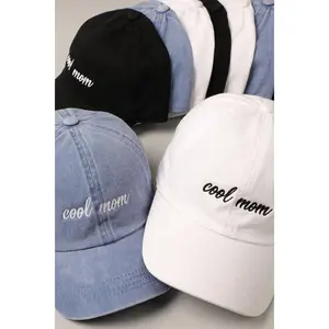 Cool mom Lettering Embroidery Baseball Cap