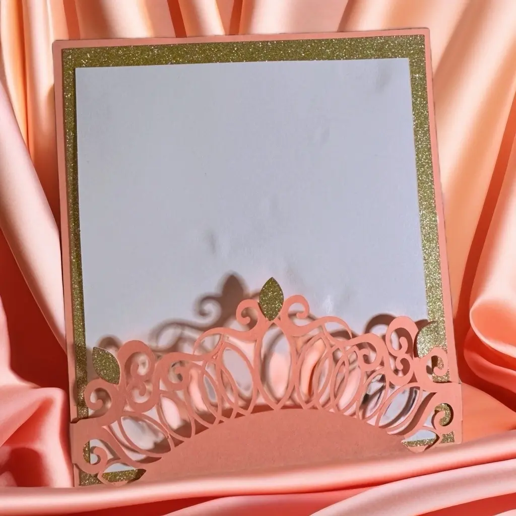 Personalized Quinceañera Office Stationery Invitation Cards - Elegant Design, Event Invite for Birthday Celebrations, Customized Gift, Office Supplies Essential