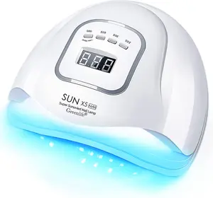DAUHOR Portable UV LED Nail Lamp, Professional UV LED Nail Lamp, Professional Fast Curing Lamp, 4-speed timing UV nail lamp, 57 LED beads and automatic sensing for home and salon use Nail Lamp Cured Gel Polish Dryer