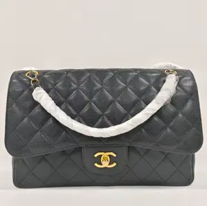 Pre-owned leather Shoulder Bags CHANEL Classic Flap CF Jumbo Shoulder Bag