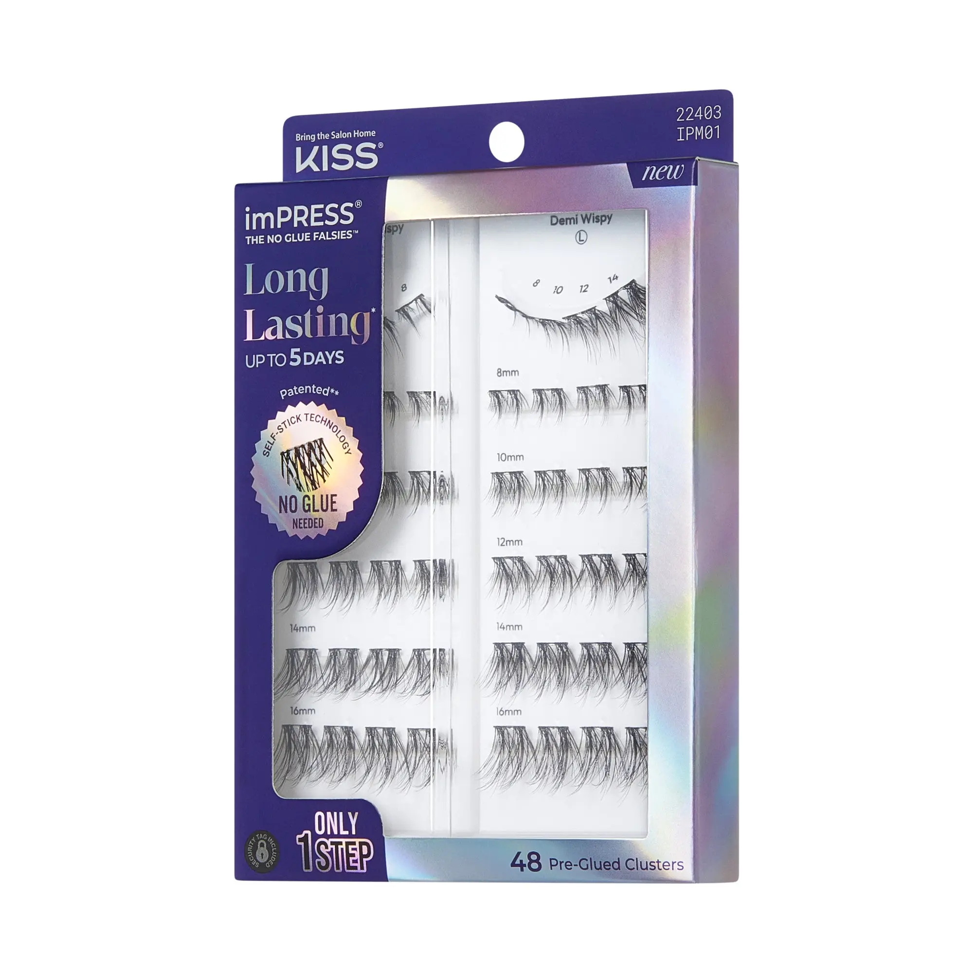 Impress Falsies Long Lasting Pre-Glued Lash Clusters Kit - Demi Wispy