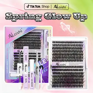 AILAISHI 40D+50D Lash Kit – Natural Look, Long-Lasting & Beginner-Friendly Eyelashes with Bond & Seal, Remover Included, DIY Lash Extensions at Home for Daily, Party，WeeklyDeals