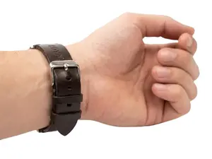 ROYAL  Leather Watch Strap - Chocolate Brown, Durable Genuine Leather, Strong Appearance, Versatile Use, Comfortable Wrist Wear, Lightweight Design, Classical Wardrobe Choice, Multi-Usage for Men & Women