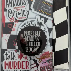 Probably Reading Thriller Books Kindle Grip, Kindle Holder, Kindle Accessories, Magnetic Pop Socket, Bookish Gift For Her, Book Lovers Gift