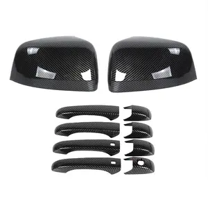 For 2011-2020 Jeep Grand Cherokee WK2/Dodge Durango Door Handle Rearview Mirror Shell Trim Cover Kit