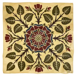 Printed Scarf – Stylish Headscarf & Fashion Accessory – Perfect Manga-Inspired Gift - Cotton | Yellow