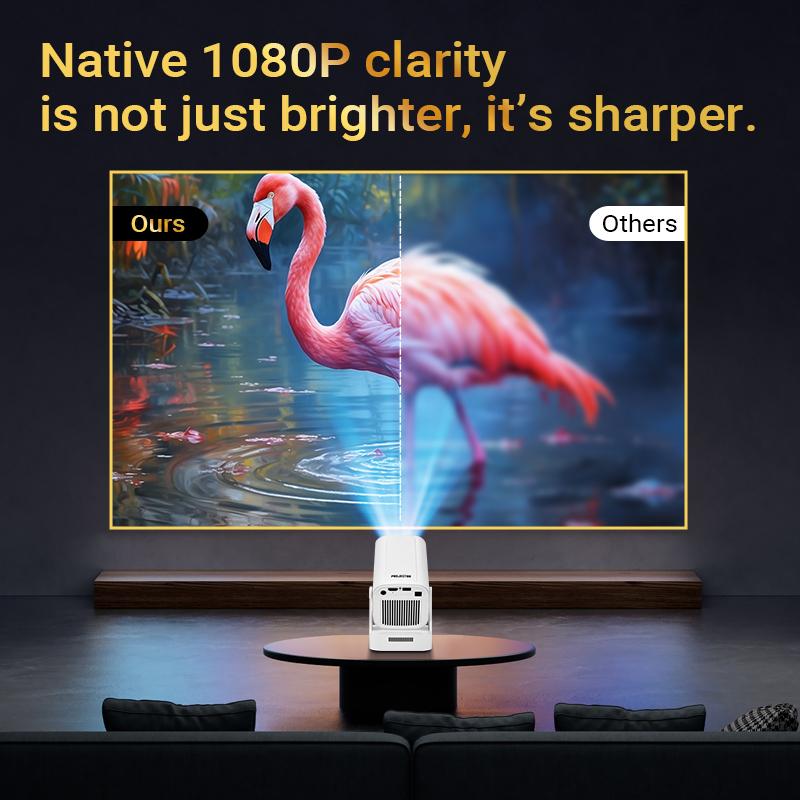 HY260 Pro 1080P Projector 4K Support Auto Focus Quiet Cooling Android 11 Google Voice Control for Home Theater Entertainment Audio