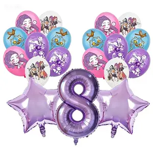 Balloon decorations for birthday parties, Demon Hunters decorations, background balloons