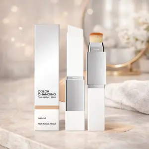 2-in-1 Color-Adaptive Foundation Stick – Lightweight Matte Finish for Daily Makeup Concealer Blend