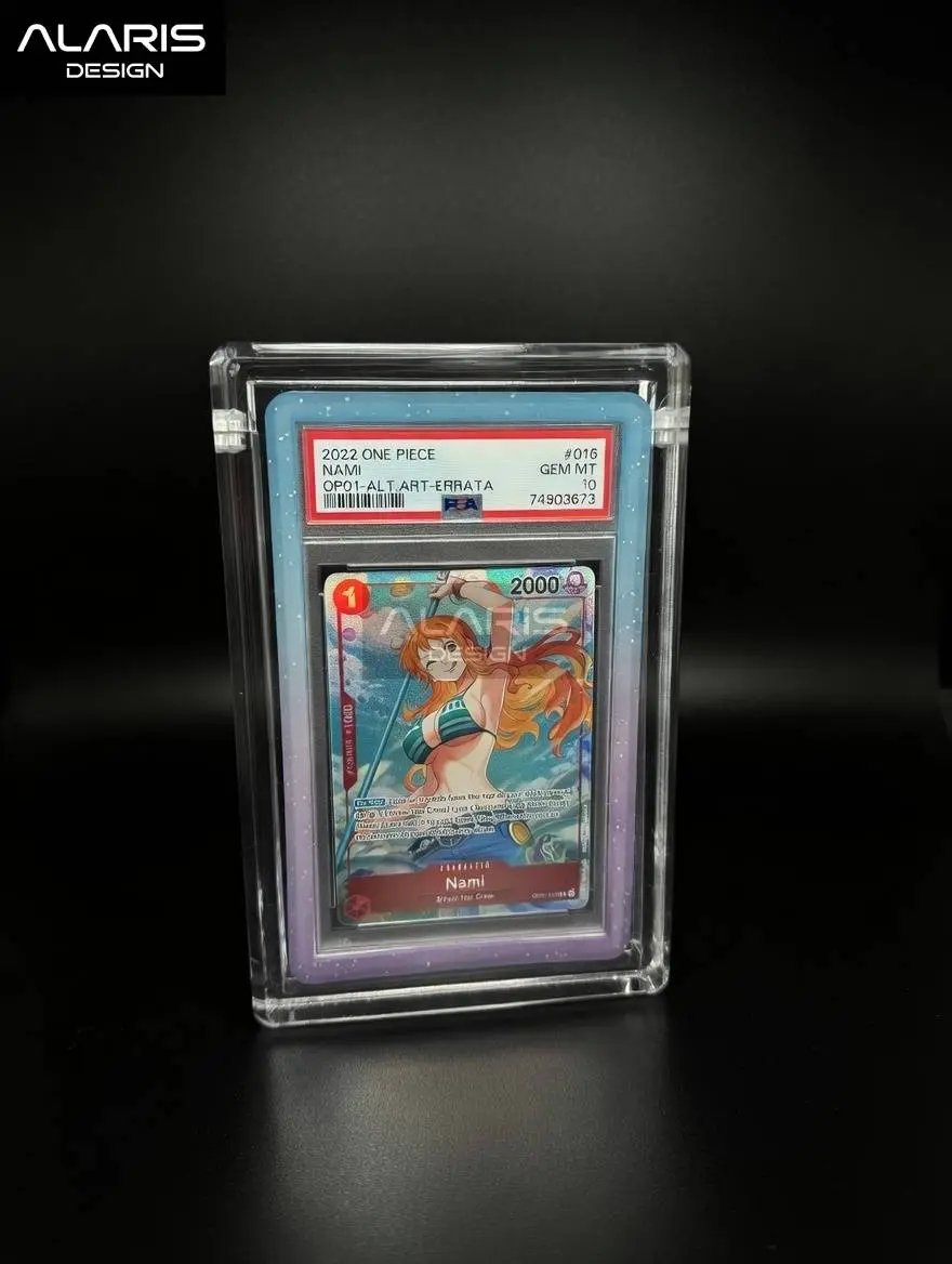PSA Graded Card Acrylic Magnetic Display Case For Graded Guard Bumpers Installed