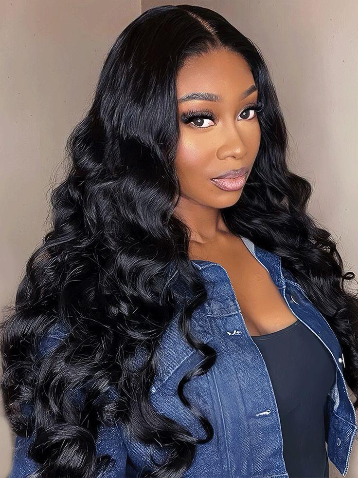 MYLOCKME Body Wave Ready To Wear Glueless Wigs For Women 5x5 6x4 Ready To Go Wavy Human Hair Wigs Pre Cut Lace 12~36Inch