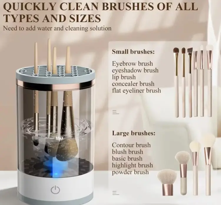 Portable Makeup Brushes cleaner