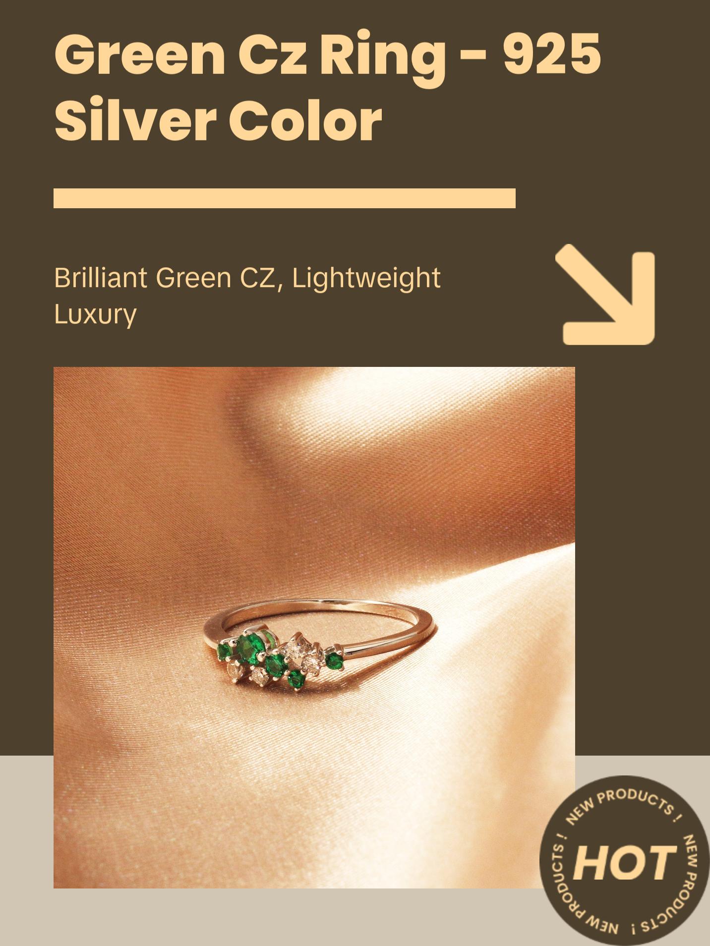 Green CZ Ring