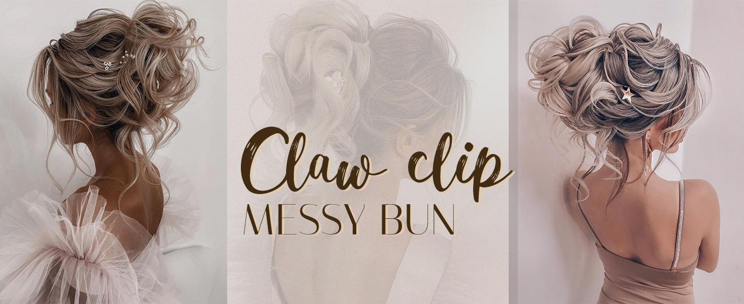 N NAYASA Claw Clip Messy Buns Hair Pieces for Womem Fake Hair Bun Extensions Clip in Ponytail Natural Hair Extensions Hairpieces for Womens N NAYASA Claw Clip Messy Buns Hair Pieces for Womem Fake Hair Bun Extensions Clip in Ponytail Natural Hair Extensions Hairpieces for Womens