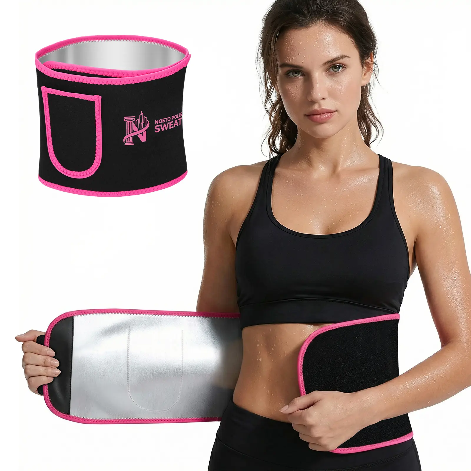 【Deals for you】Sweat Waist Trainer Belt for Women and Men - Waist Trimmer Cincher with Lumbar Support, Fitness Training Band, Sports Training Straps, Yoga Strap for High Intensity Gym Workouts