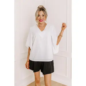 Simply Perfect Shift Top In White
