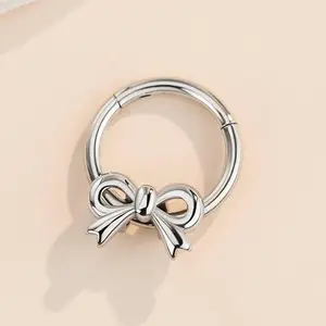 Oufer 16G Bow Stainless Steel Septum Ring Daith Piercing