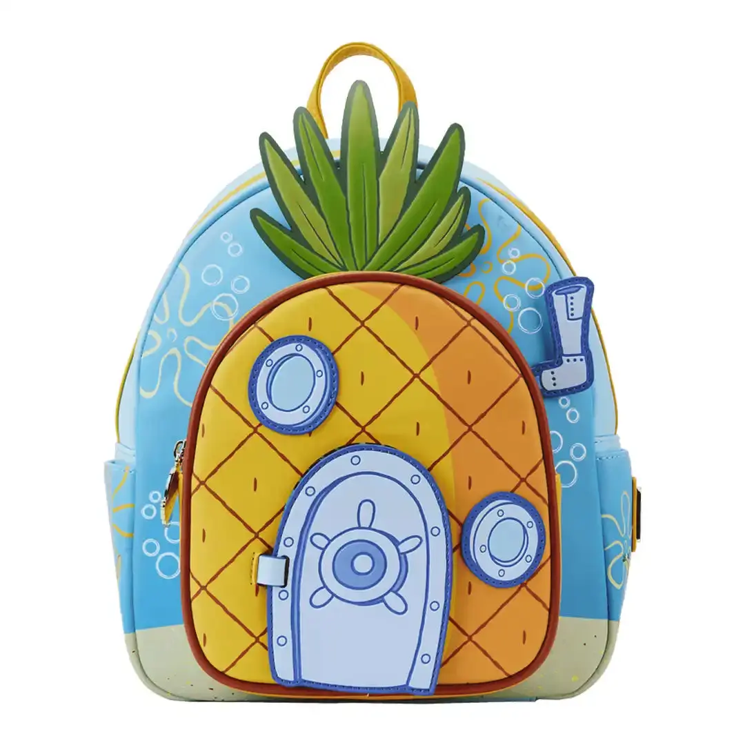 Loungefly, Nickelodeon Spongebob Squarepants, Faux Leather Pineapple House Mini Functional Backpack