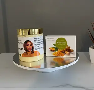 Set Of 2 Pieces, EASYGLOWING Turmeric Mini Skin Care Set – Face Cream & Cleansing Soap