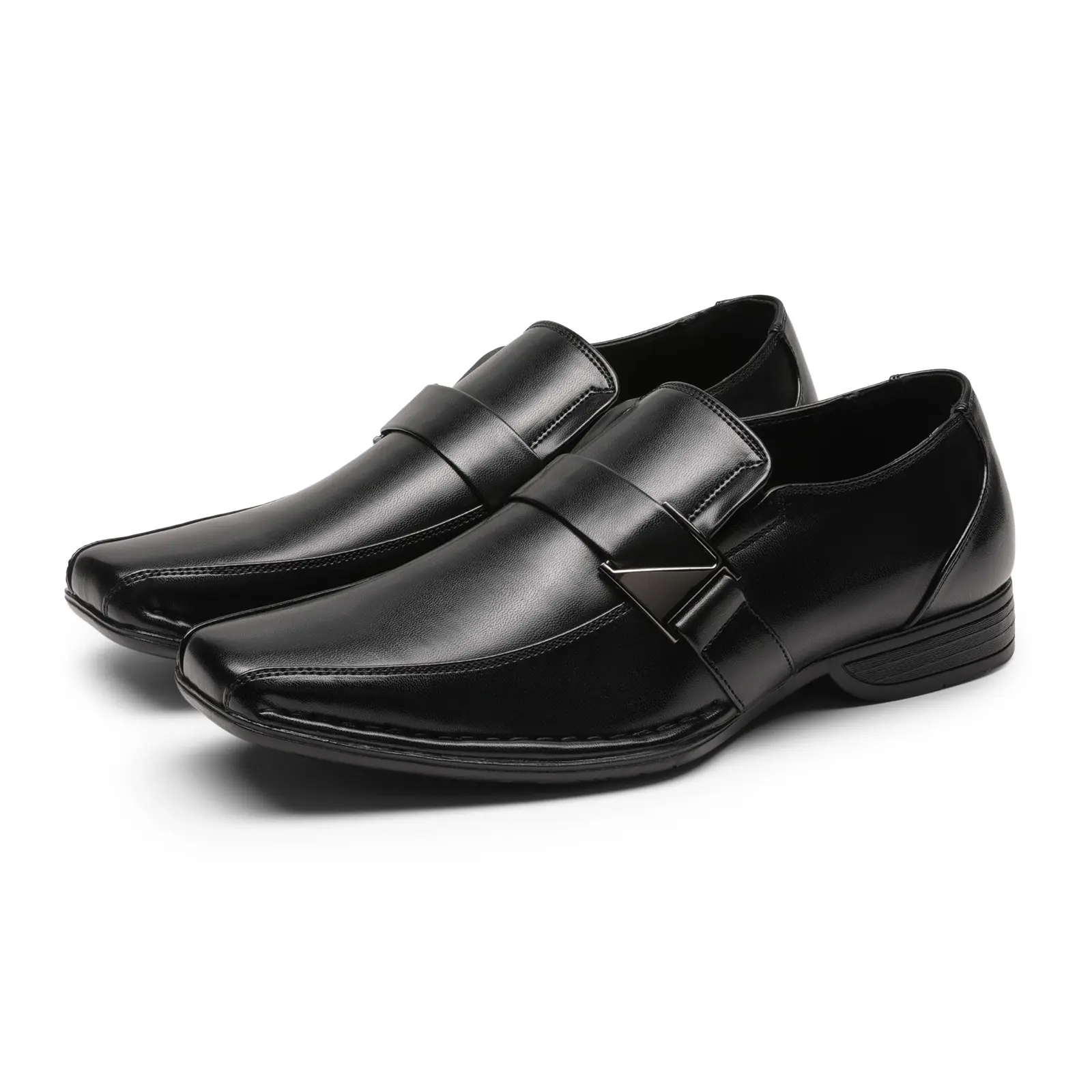 BRUNO MARC Men's Giorgio Leather-Lined Comfortable Flexible Sole Modern Style Flat Opening Lightweight Slip-On Dress Loafers - Men's Footwear, Flat Shoe, Comfortable Loafers, Flexible Sole Loafers,shoes for back to school,back to school shoes