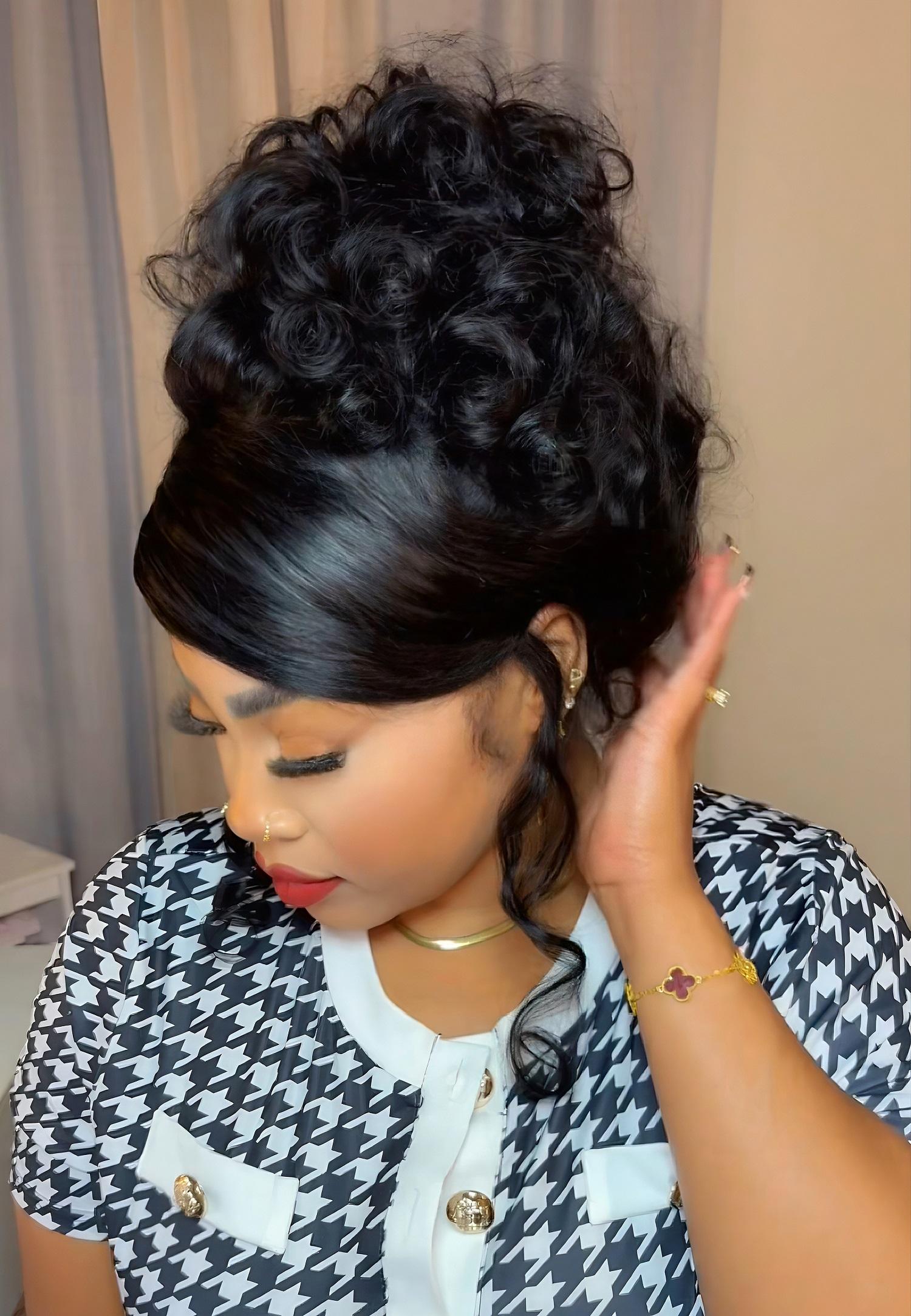 NEW Menglle Hair 250% Density Blow Out Bouncy Wave 7x6 Pre Cut Lace Front Wig Spiral Curl Gluess Human Hair Wigs With Middle Part 90s Style#springfresh#GiftedInLove