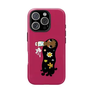 8-Style Dreamy Brown Glittering Big Eyes Comic Girl Phone Case for iPhone 11-17 Pro Max, Samsung S21-S25, Slim Lexan Polycarbonate Durable Designer Case, Gift for Her outdoorfun