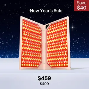 JMOON by Ulike Reglow Red Light Therapy for Face, Medical-Grade Anti-Aging with Red & Near-Infrared Light Therapy, Treats Acne with Blue & Red Light | 3 Modes, 1040 cm² Area, 464 LEDs, Foldable