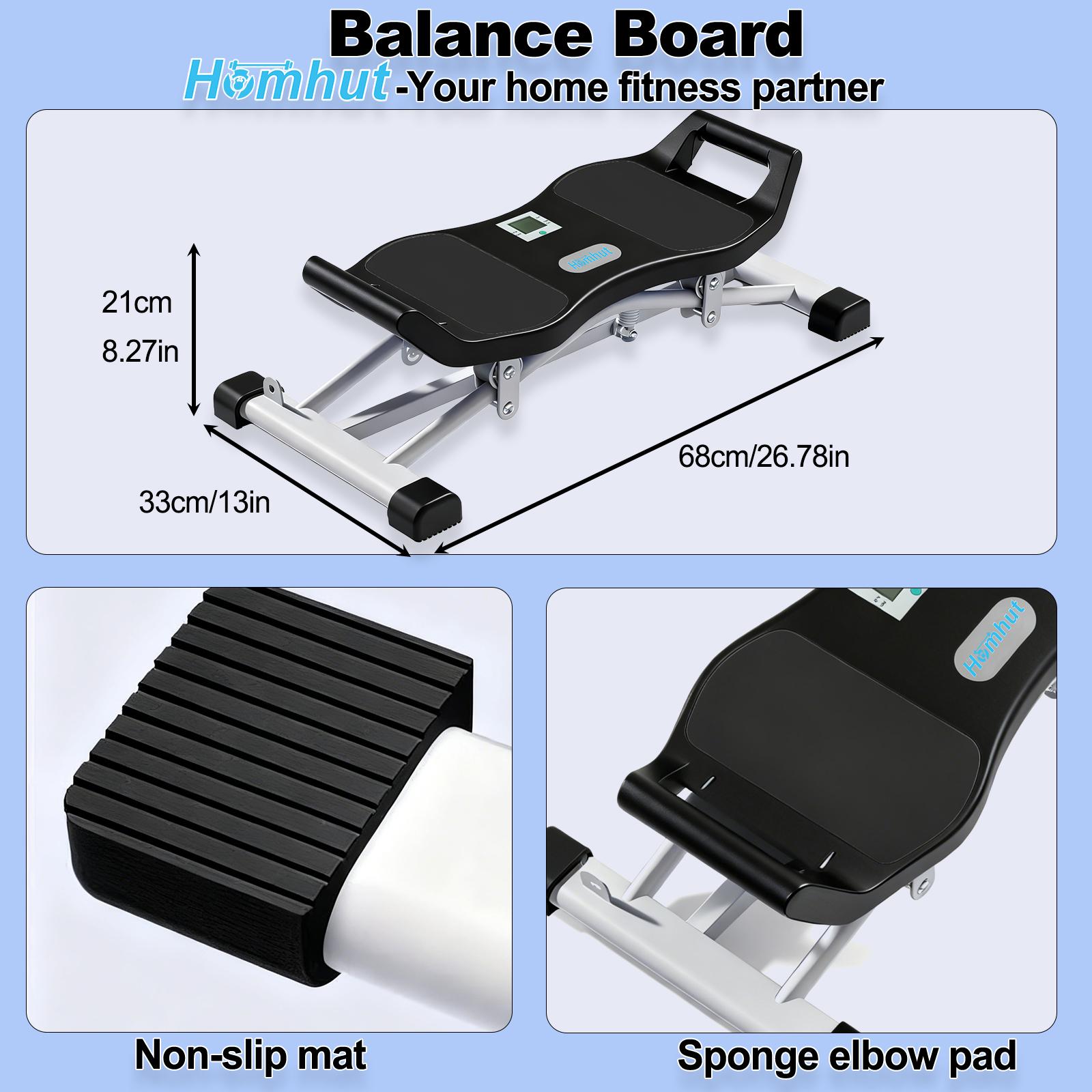 Multifunctional Foldable Ski Trainer with Digital Display & Adjustable Resistance for Leg & Glute Training Compact Home Gym Equipment