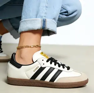 adidas Samba OG Cream White Sand Strata (Women's) Women's Authentic Shoes Footwear Sneaker Trainer Comfortable Walking Fashion Trending Gift，The perfect gift for your loved one, friend, or mother.