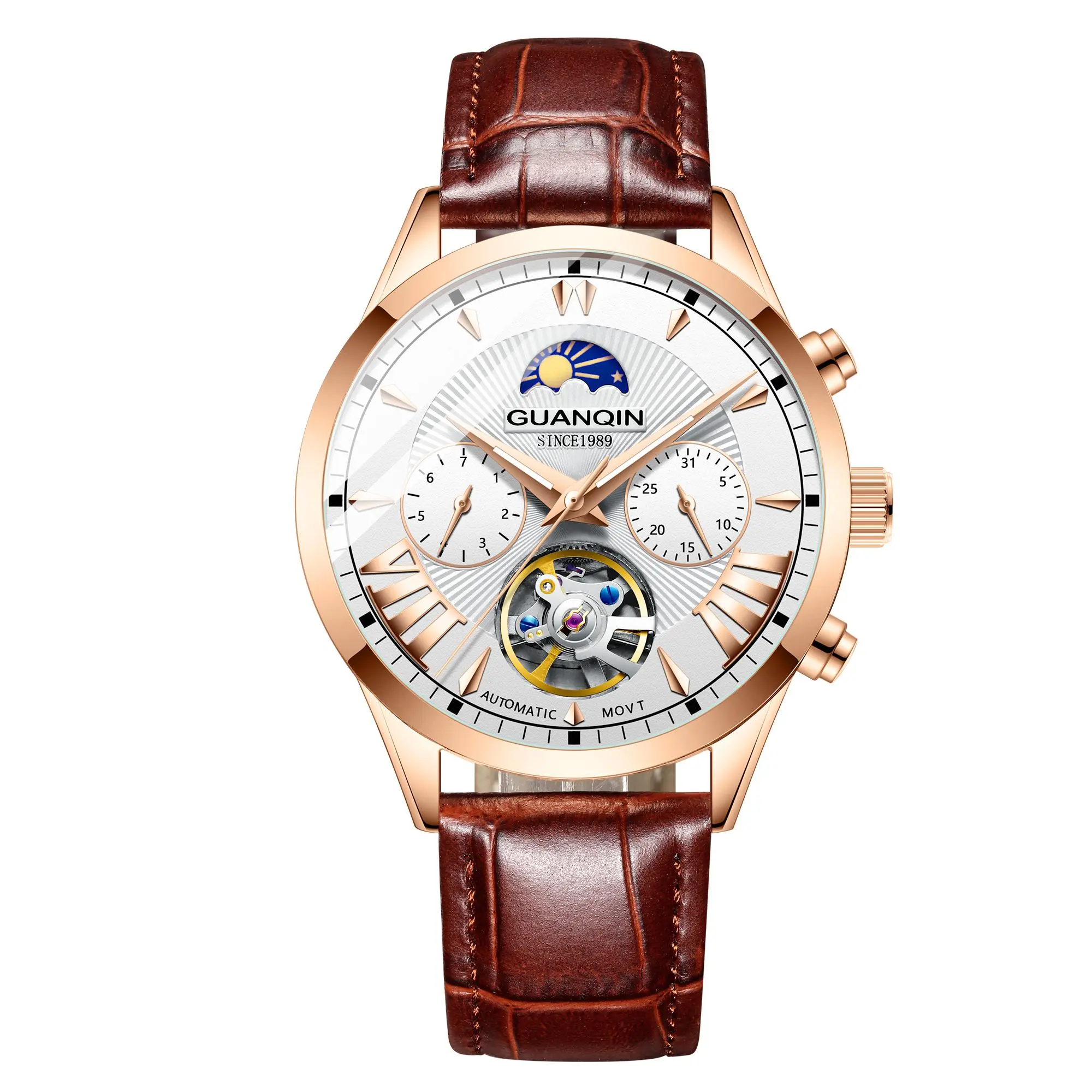 GJ16120 Fashion Men's Mechanical Wrist Watch, Stylish Fashion Accessory