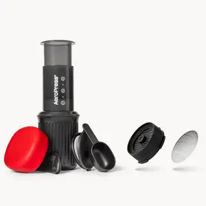 AeroPress Go Coffee Press, Flow Control Filter Cap, and Stainless Steel Filter Bundle