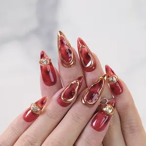 new 1/30/26- Tanghulu Handmade Press-on Nails/ Acrylic Reusable/ Long-lasting