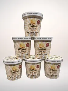 Sinless Scoops Hight Protein Ice Cream Southern Signature (6 Pack) Savannah Praline, Butter Pecan, Cookie Dough, Chocolate, Strawberry and Vanilla