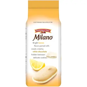 Milano White Chocolate Lemon Flavored Cookies, 7 Oz Bag