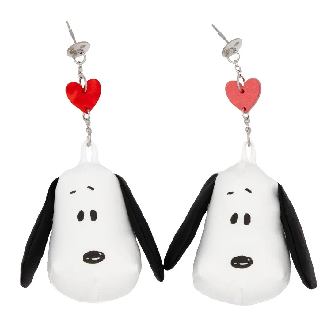 Whatever Makes You Happy Peanuts 75th Anniversary Snoopy Padded Nylon Earrings