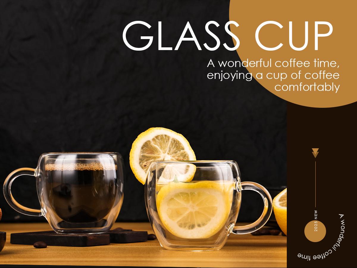 2.5oz Double Walled Espresso Coffee Cups Set of 6 with Handle,Express Shots Glass Cup,Tazas de Cafe Expreso,Espresso Drinkware,Borosilicate, Aesthetic Handmade