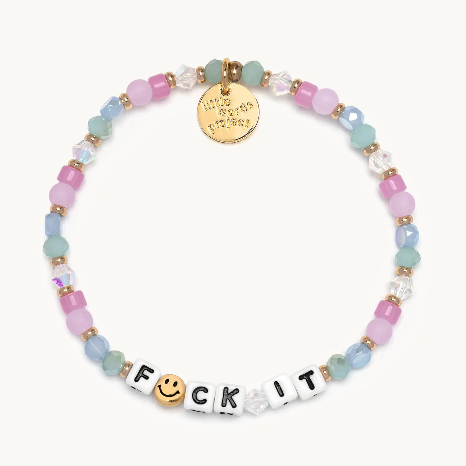 Little Words Project Beaded Bold Word Bracelet for Women, Be F*cking Nice Collection Inspirational Jewelry Gift, Gifts For Women, Women Gifts