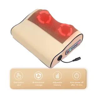 1PC electric massager, shiatsu neck massage, for shoulder, back, leg and neck massage, massage pillow gift for mom/dad/woman/man